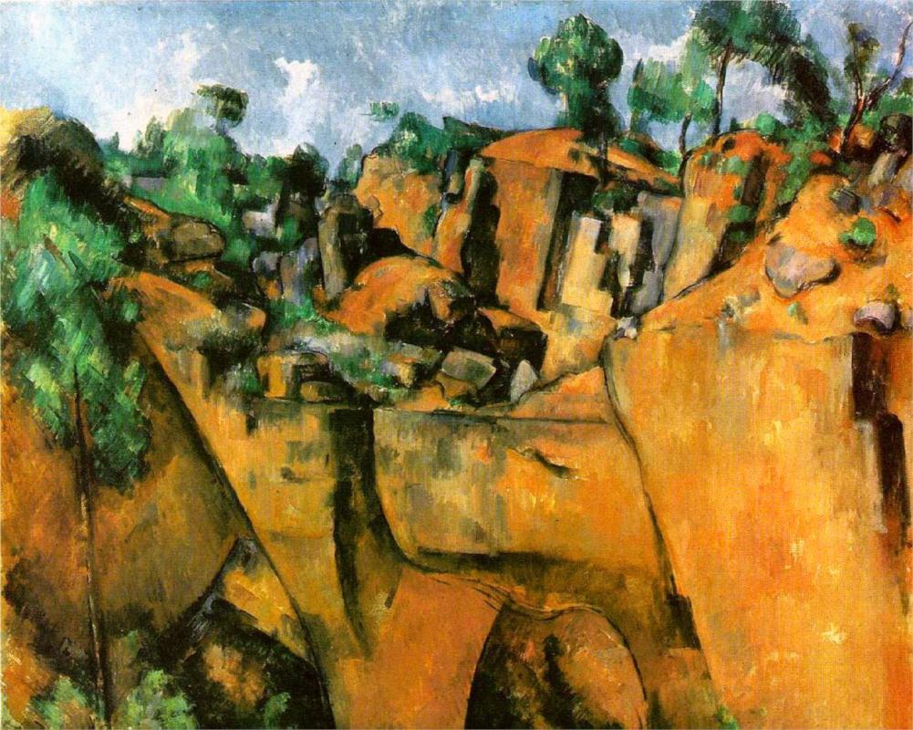 Bibemus Quarry, 1900 - Paul Cezanne Painting